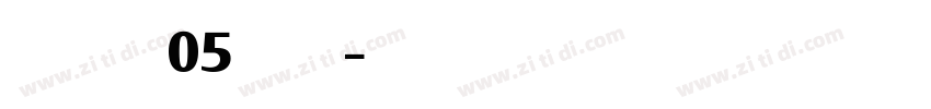 AgenorW05 Black字体转换